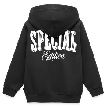 Chemise Tuner édition spéciale - Sweat Premium à capuche zippé enfant bio - noir - Dos - AI Model Kid Male (0cm)
