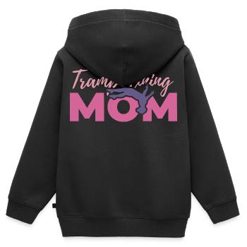 Trampoline jumper mother - Kids Premium Organic Zip-up Hoodie - black - Back - AI Model Kid Male (0cm)