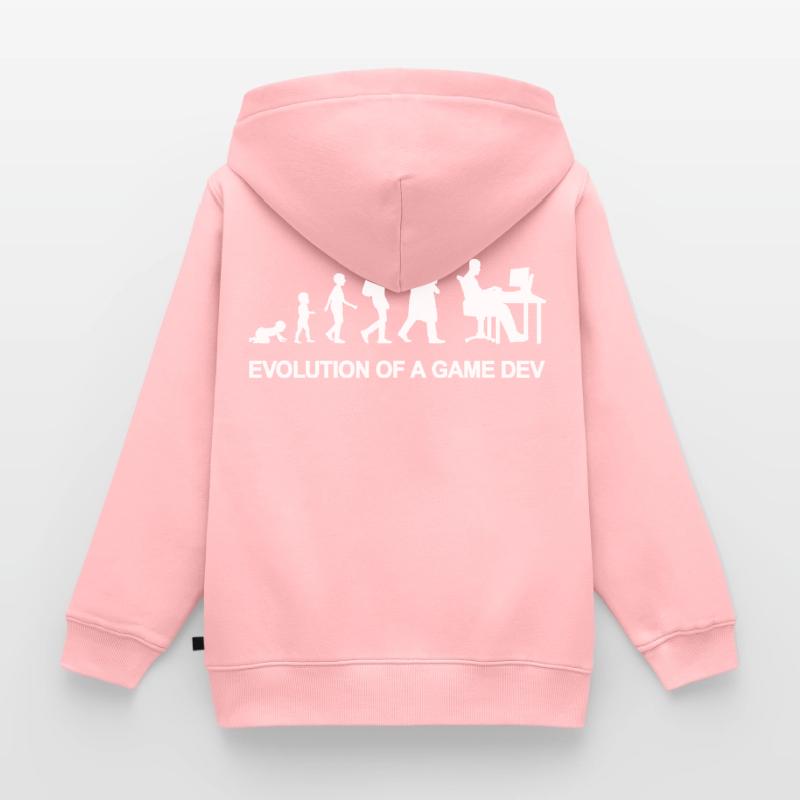 Game Developer Evolution Kinder Premium Organic Zip Hoodie