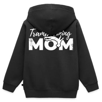 Trampoline Jumper Mom - Kids Premium Organic Zip-up Hoodie - black - Back - AI Model Kid Male (0cm)