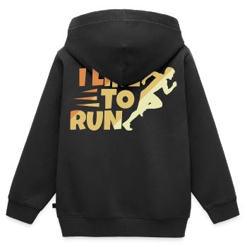 Sort de l’évêque - Sweat Premium à capuche zippé enfant bio - noir - Dos - AI Model Kid Male (0cm)