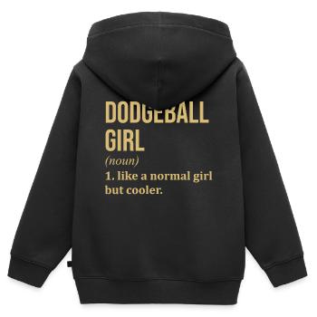 Ballon chasseur - Sweat Premium à capuche zippé enfant bio - noir - Dos - AI Model Kid Male (0cm)