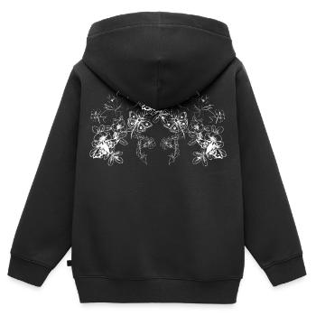 MOTTEN - Kinder Premium Organic Zip Hoodie - Schwarz - Hinten - AI Model Kid Male (0cm)