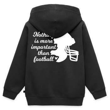 Football Inspiration - Kids Premium Organic Zip-up Hoodie - black - Back - AI Model Kid Male (0cm)