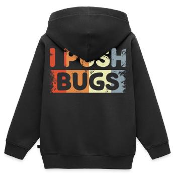 Lustiger Entwickler Witz - Kinder Premium Organic Zip Hoodie - Schwarz - Hinten - AI Model Kid Male (0cm)