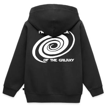 Master of the Galaxy - Kids Premium Organic Zip-up Hoodie - black - Back - AI Model Kid Male (0cm)