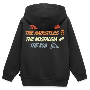 Musique Coiffures Nostalgie des années 80 - Sweat Premium à capuche zippé enfant bio - noir - Dos - AI Model Kid Male (0cm)