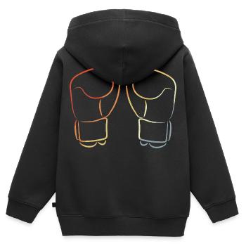 Kickbox Handschuhe - Kinder Premium Organic Zip Hoodie - Schwarz - Hinten - AI Model Kid Male (0cm)