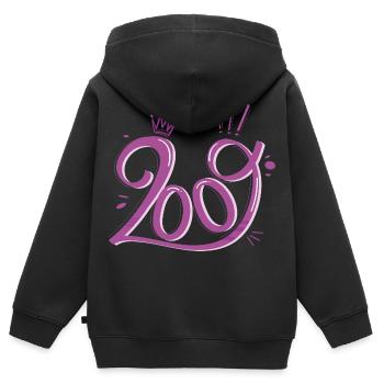 17. Geburtstag Mädchen geboren 2009 Geschenk - Kinder Premium Organic Zip Hoodie - Schwarz - Hinten - AI Model Kid Male (0cm)