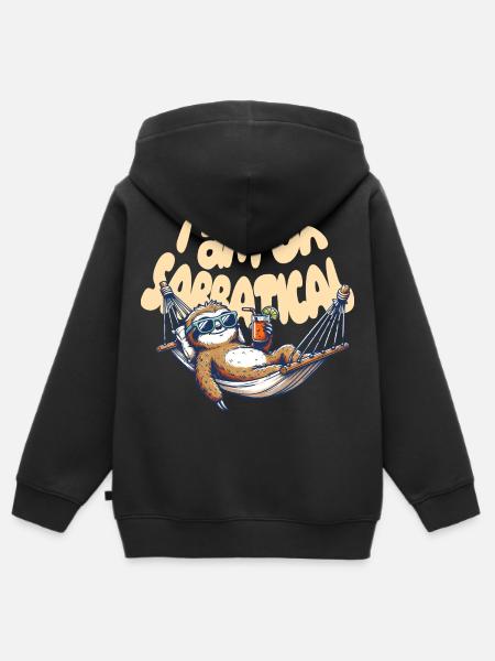 on Sabbatical - Kinder Premium Organic Zip Hoodie - Schwarz