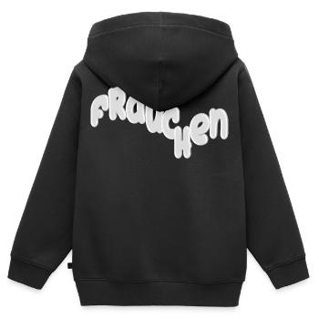 Mistress Silver Curvy Font Design - Kids Premium Organic Zip-up Hoodie - black - Back - AI Model Kid Male (0cm)