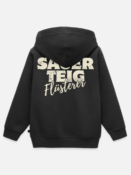 Sauerteig Flüsterer - Kinder Premium Organic Zip Hoodie - Schwarz