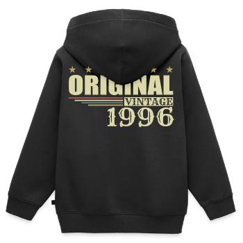 1996 Geburtstag 1996 - Kinder Premium Organic Zip Hoodie - Schwarz - Hinten - AI Model Kid Male (0cm)