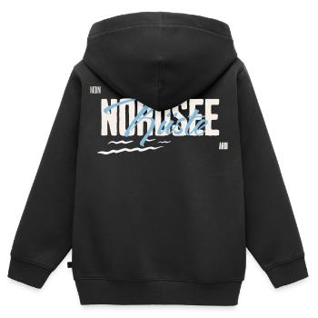 Nordsee - Küste - Kinder Premium Organic Zip Hoodie - Schwarz - Hinten - AI Model Kid Male (0cm)
