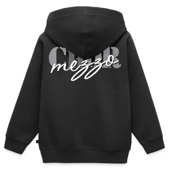 Mezzo-soprano de chœur - Sweat Premium à capuche zippé enfant bio - noir - Dos - AI Model Kid Male (0cm)