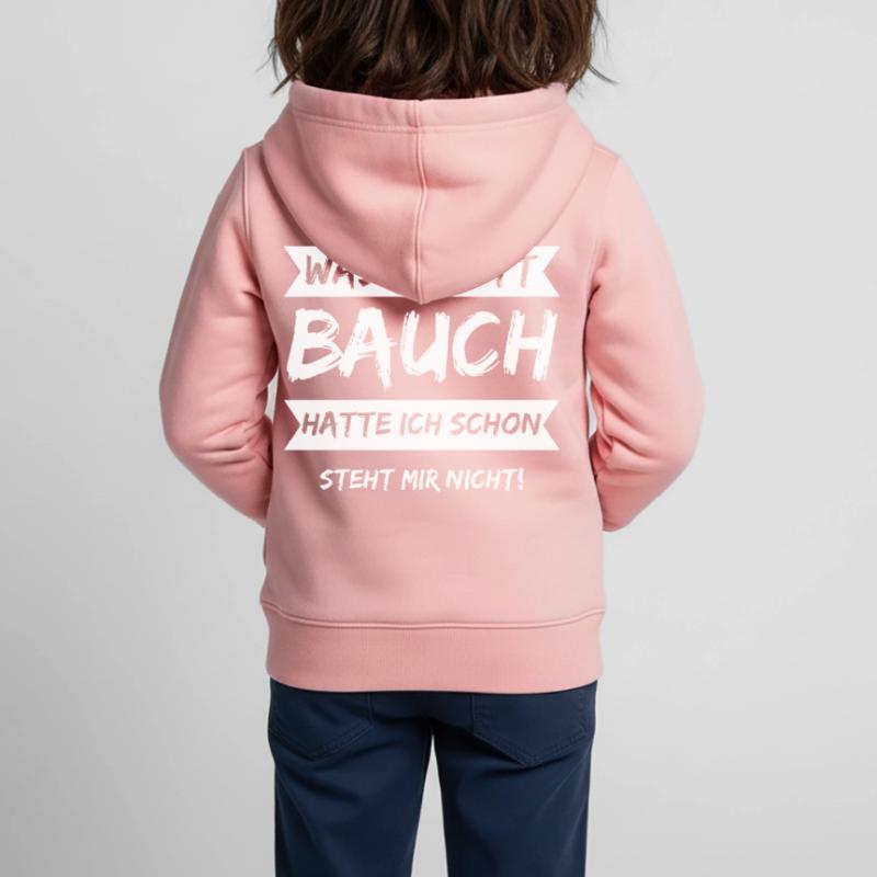 J’avais déjà des abdos en six-pack, ça ne me va pas ! Sweat Premium à capuche zippé enfant bio