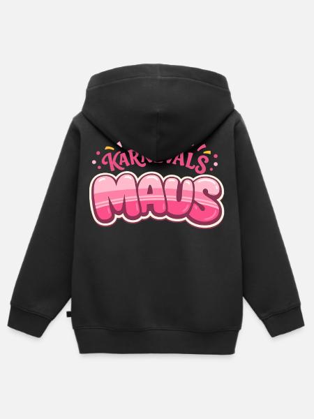 Karnevalsmaus Köln – Kölner Karneval - Kinder Premium Organic Zip Hoodie - Schwarz