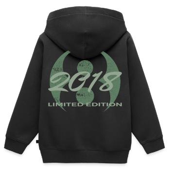 8e anniversaire 2018 cadeau garçons et filles - Sweat Premium à capuche zippé enfant bio - noir - Dos - AI Model Kid Male (0cm)