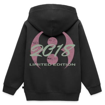 8e anniversaire 2018 cadeau garçons et filles - Sweat Premium à capuche zippé enfant bio - noir - Dos - AI Model Kid Male (0cm)