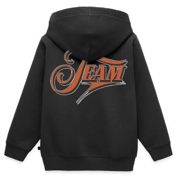 Équipe - Sweat Premium à capuche zippé enfant bio - noir - Dos - AI Model Kid Male (0cm)