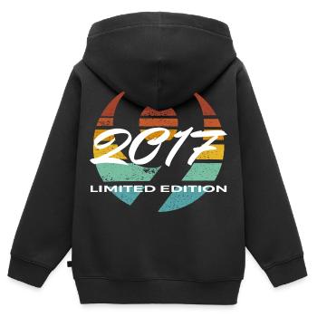 9. Geburtstag 2017 Jungen und Mädchen Geschenk - Kinder Premium Organic Zip Hoodie - Schwarz - Hinten - AI Model Kid Male (0cm)