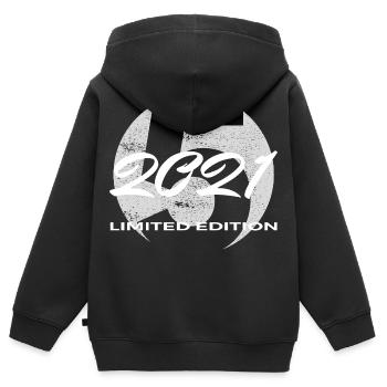 5. Geburtstag 2021 Jungen und Mädchen Geschenk - Kinder Premium Organic Zip Hoodie - Schwarz - Hinten - AI Model Kid Male (0cm)