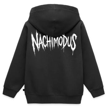 Nuit - Sweat Premium à capuche zippé enfant bio - noir - Dos - AI Model Kid Male (0cm)