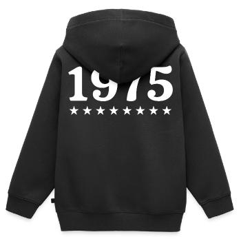 1975 Limited Edition 1975 Retro 1975 - Kinder Premium Organic Zip Hoodie - Schwarz - Hinten - AI Model Kid Male (0cm)