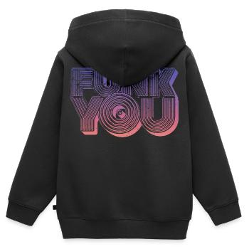 Funk You Vintage - Kids Premium Organic Zip-up Hoodie - black - Back - AI Model Kid Male (0cm)