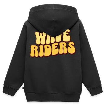 Surf Surfen Surfer - Kinder Premium Organic Zip Hoodie - Schwarz - Hinten - AI Model Kid Male (0cm)
