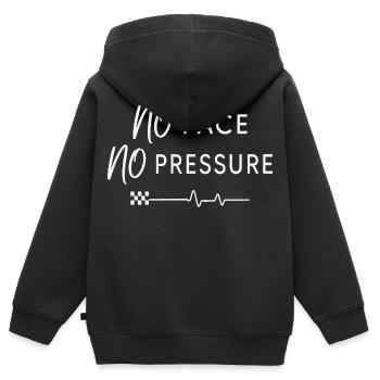 Pas de rythme, pas de pression - Sweat Premium à capuche zippé enfant bio - noir - Dos - AI Model Kid Male (0cm)