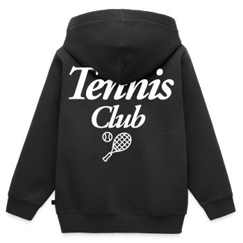 Tennis Club - Kinder Premium Organic Zip Hoodie - Schwarz - Hinten - AI Model Kid Male (0cm)