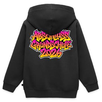 Elementary School Graduation 2026 Graffiti - Kids Premium Organic Zip-up Hoodie - black - Back - AI Model Kid Male (0cm)