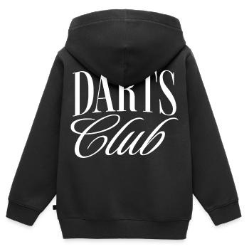 Darts Club - Kinder Premium Organic Zip Hoodie - Schwarz - Hinten - AI Model Kid Male (0cm)