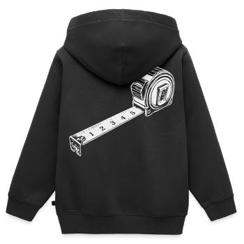 mètre ruban - Sweat Premium à capuche zippé enfant bio - noir - Dos - AI Model Kid Male (0cm)