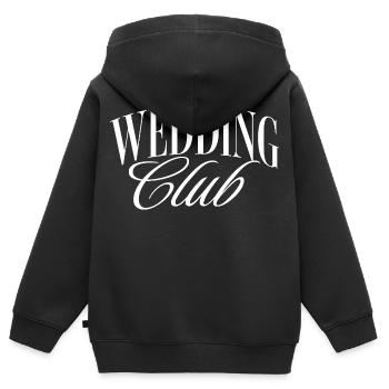 Wedding Club - Kinder Premium Organic Zip Hoodie - Schwarz - Hinten - AI Model Kid Male (0cm)