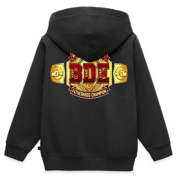 Best Dad Ever - Titelkampf Gürtel - Kinder Premium Organic Zip Hoodie - Schwarz - Hinten - AI Model Kid Male (0cm)