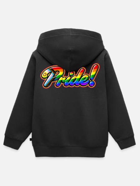 Pride-Progress-Intersex - Kinder Premium Organic Zip Hoodie - Schwarz
