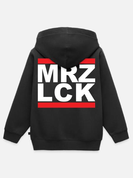 MRZ LCK - Kinder Premium Organic Zip Hoodie - Schwarz