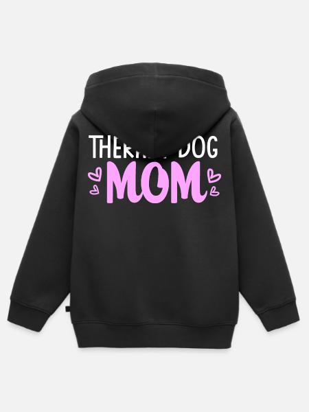 Therapiehund - Kinder Premium Organic Zip Hoodie - Schwarz