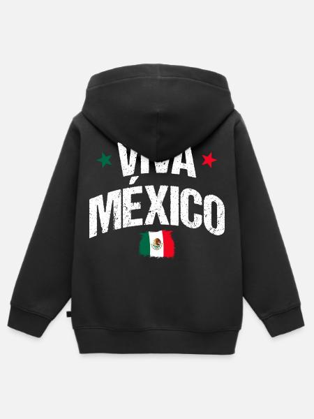 Mexican Mexico - Kinder Premium Organic Zip Hoodie - Schwarz