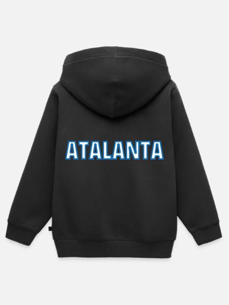 Atalanta - Kinder Premium Organic Zip Hoodie - Schwarz