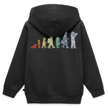 Baby zum Kameramann - Kinder Premium Organic Zip Hoodie - Schwarz - Hinten - AI Model Kid Male (0cm)