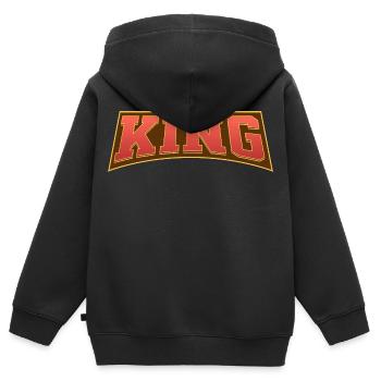 King - Kinder Premium Organic Zip Hoodie - Schwarz - Hinten - AI Model Kid Male (0cm)
