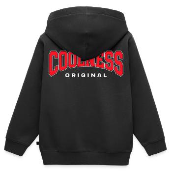 Coolness Original - Kids Premium Organic Zip-up Hoodie - black - Back - AI Model Kid Male (0cm)