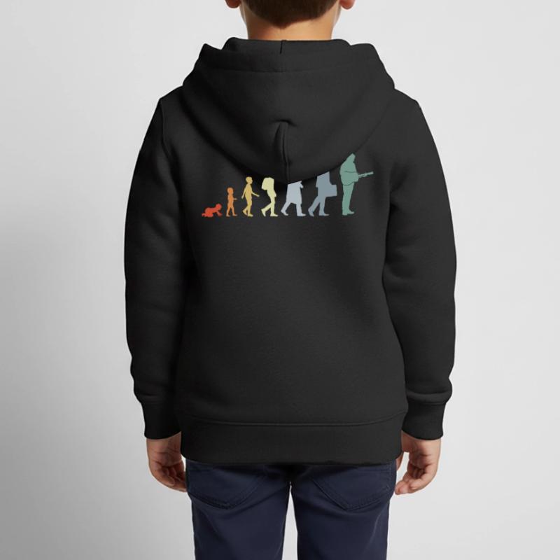 Évolution du guitariste Sweat Premium à capuche zippé enfant bio