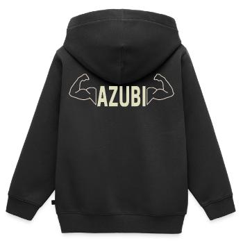 Trainee design for trainees and apprentices - Kids Premium Organic Zip-up Hoodie - black - Back - AI Model Kid Male (0cm)