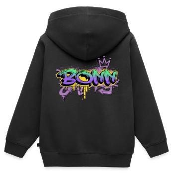 Bonn Deutschland Stadt Graffiti Spray Sprayer - Kinder Premium Organic Zip Hoodie - Schwarz - Hinten - AI Model Kid Male (0cm)