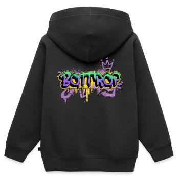 Bottrop Deutschland Stadt Graffiti Spray Sprayer - Kinder Premium Organic Zip Hoodie - Schwarz - Hinten - AI Model Kid Male (0cm)