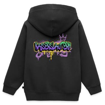 Kaiserslautern Deutschland Graffiti Spray Sprayer - Kinder Premium Organic Zip Hoodie - Schwarz - Hinten - AI Model Kid Male (0cm)